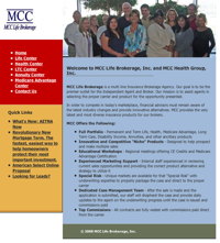 MCC Life Brokerage's Website